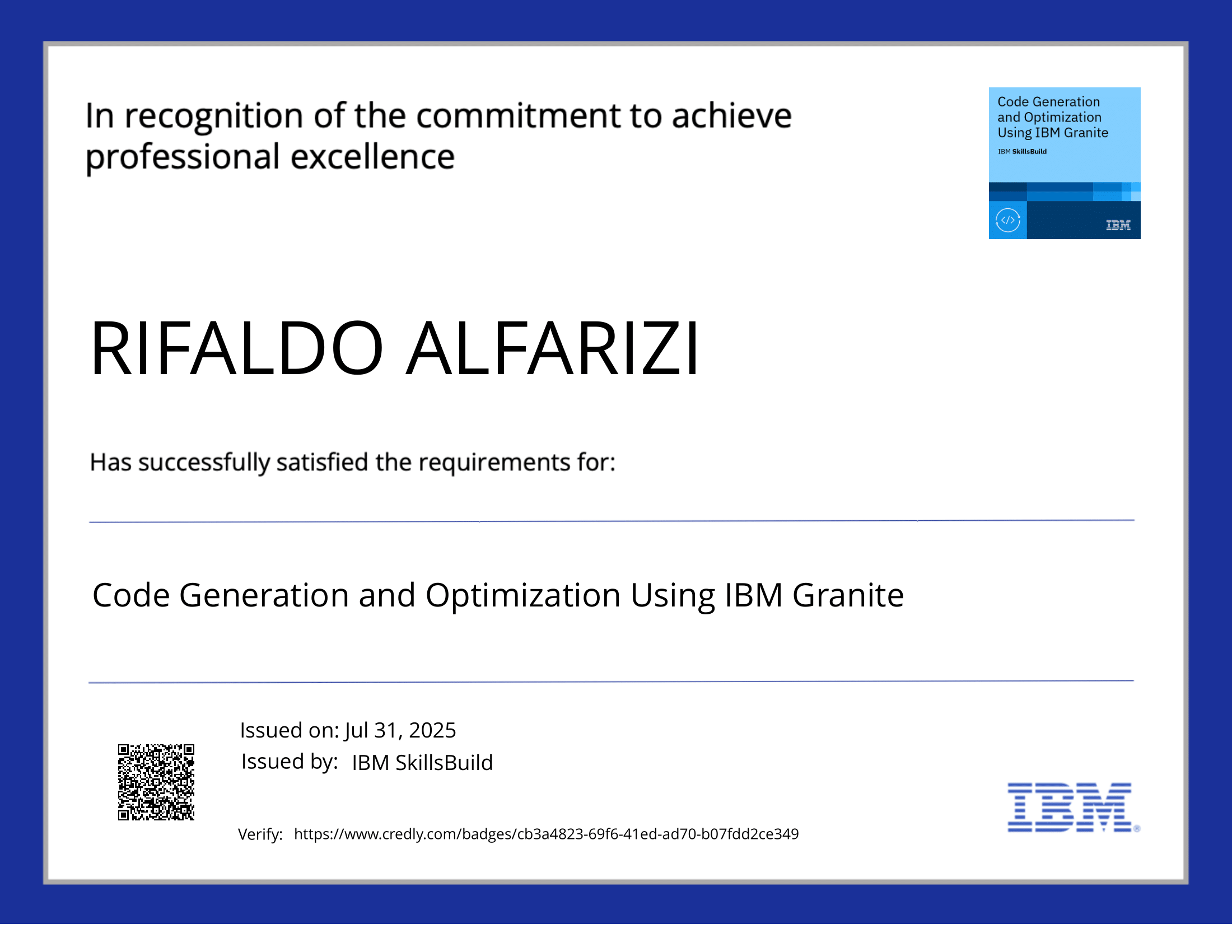 IBM Certificate